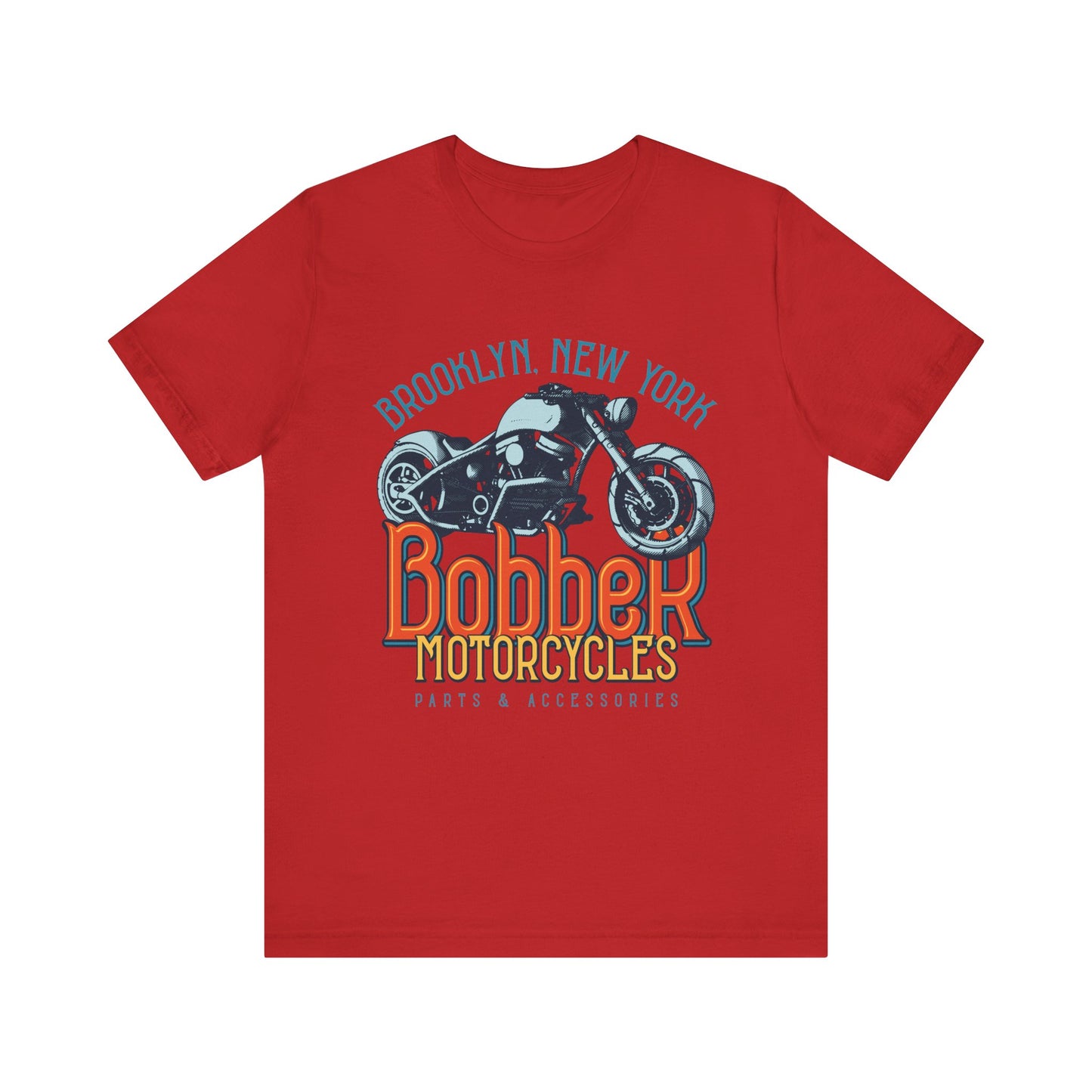 Brooklyn, New York Bobber Motorcycles T-Shirt, Bikers, MC, Chopper