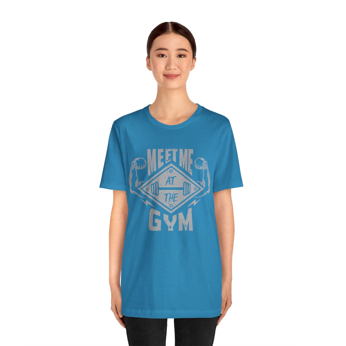 Meet Me At The Gym T-Shirt, Gym Workout Fitness T-Shirt