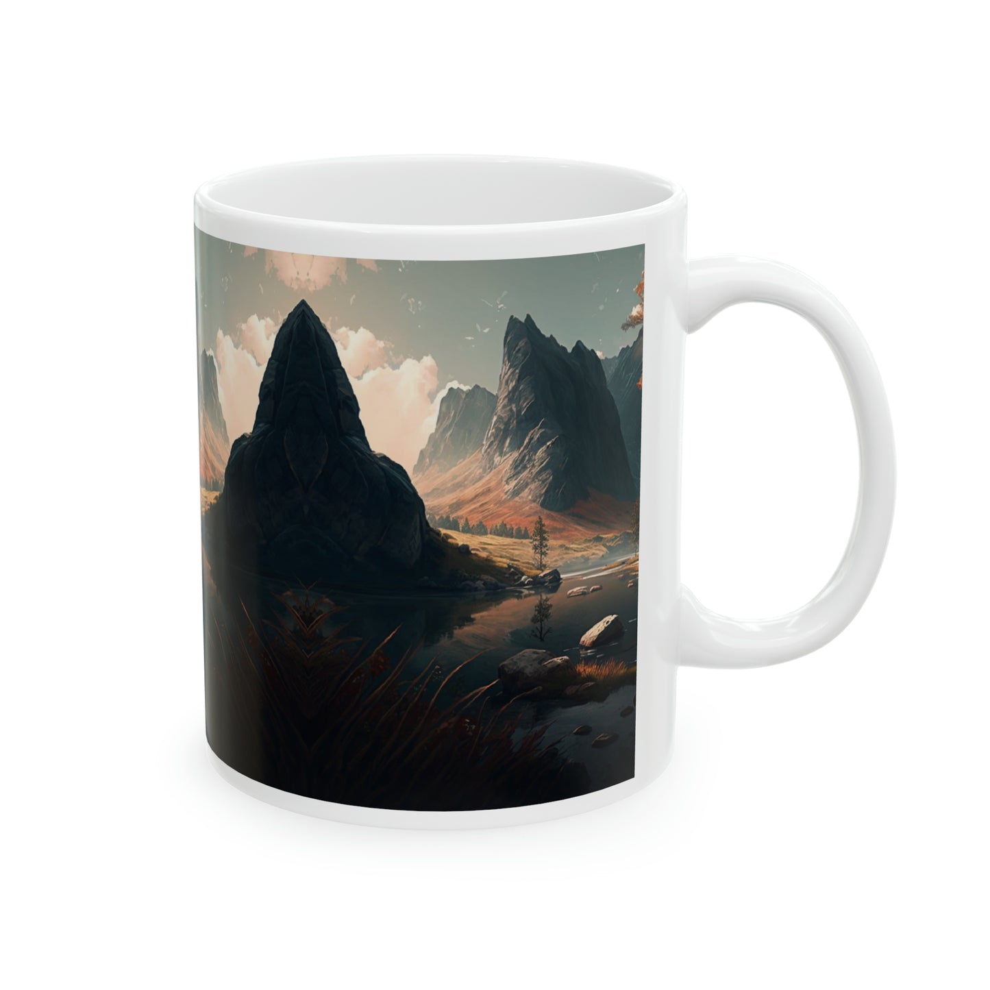 Landscape, Ceramic Mug, 11oz