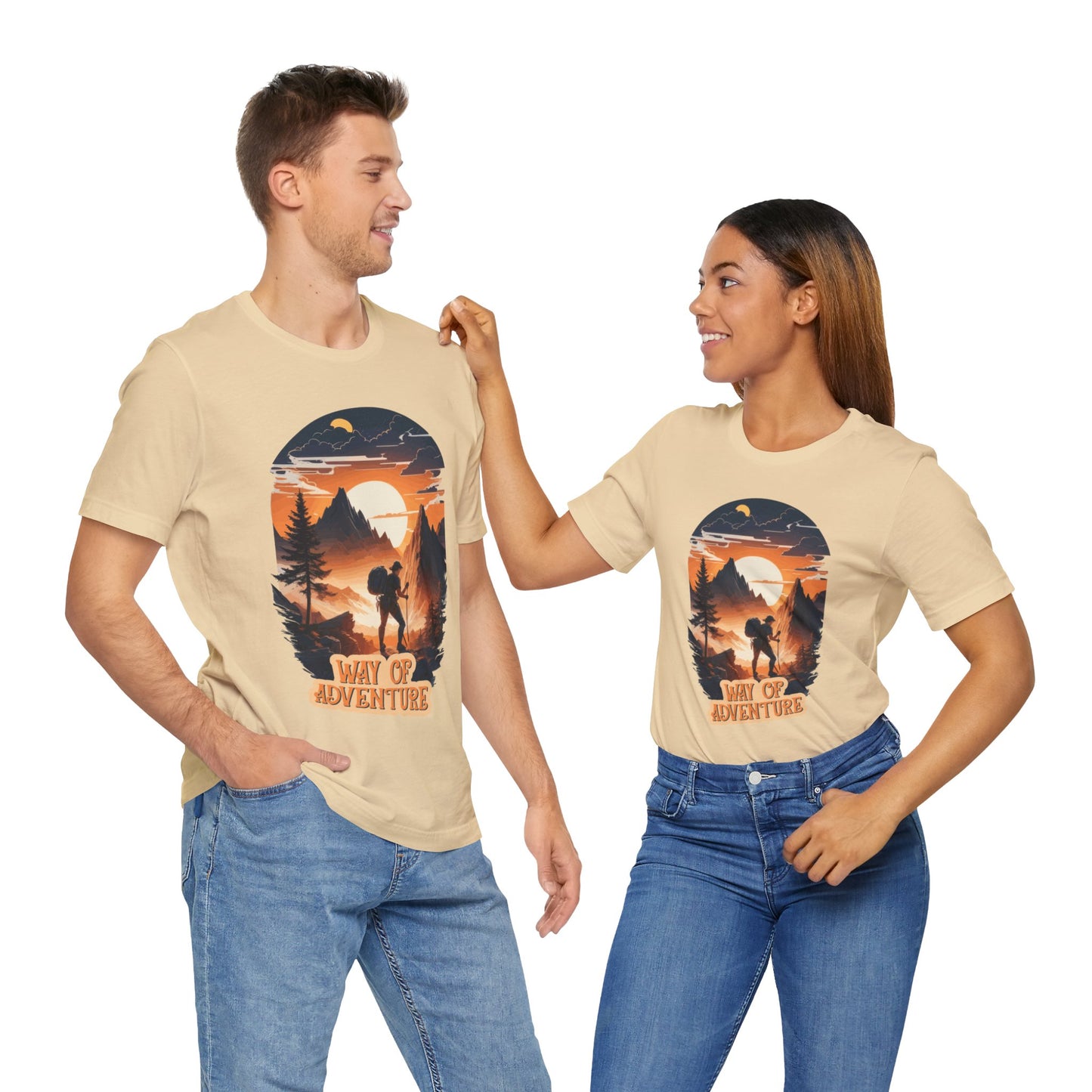 Way of Adventure T-Shirt, Adventure Hiking T-Shirt, Way of Adventure Design 01, Outdoors, Mountain Hike T-Shirt