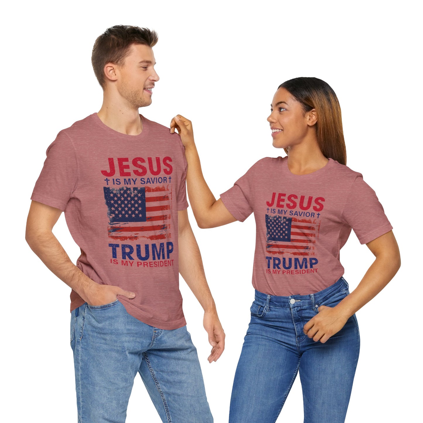 Jesus Is My Savior Trump Is My President T-Shirt, Politics, Vote, Election, Republican