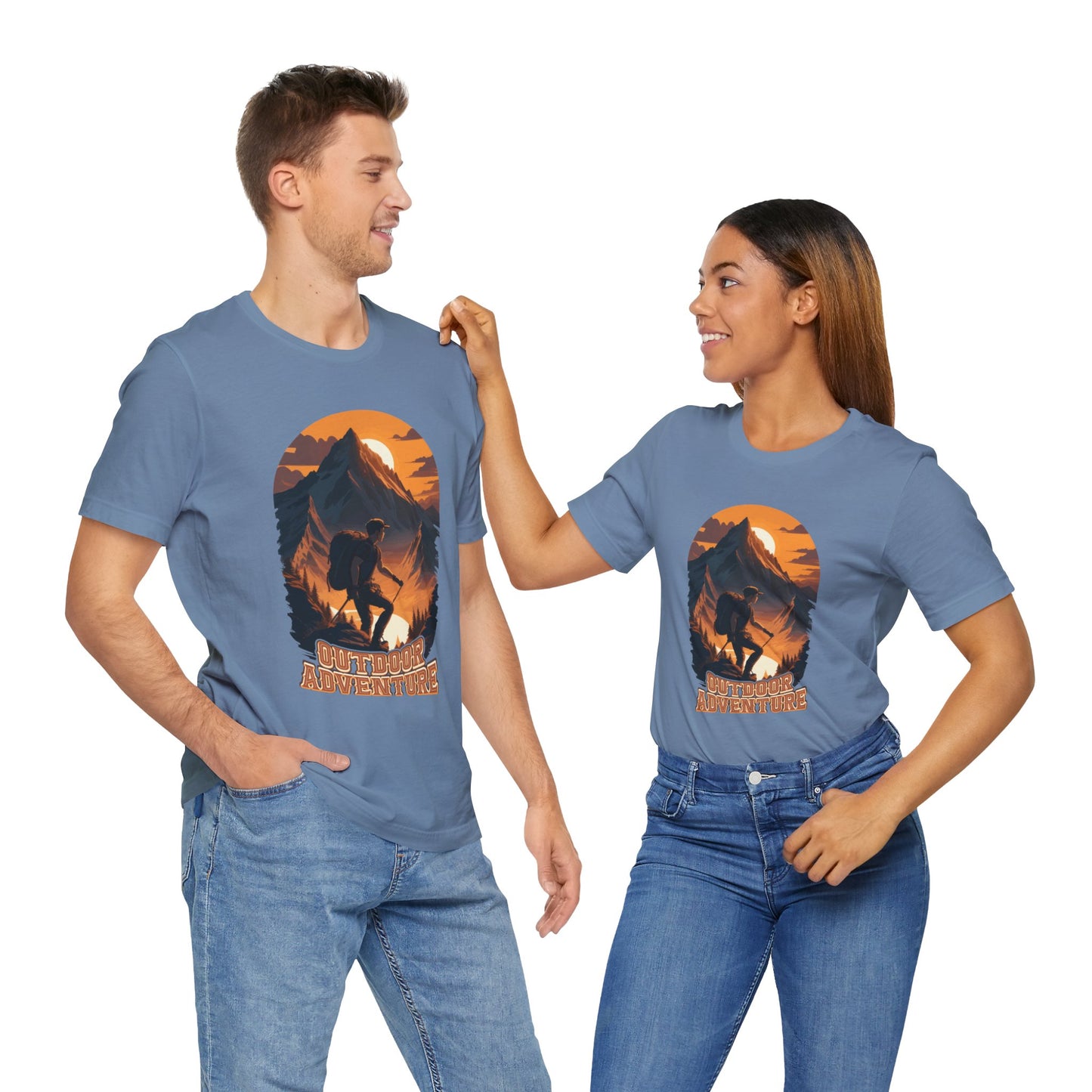Outdoor Adventure T-Shirt, Adventure Hiking T-Shirt, Hiking Design 01, Outdoors, Mountain Hike T-Shirt, II