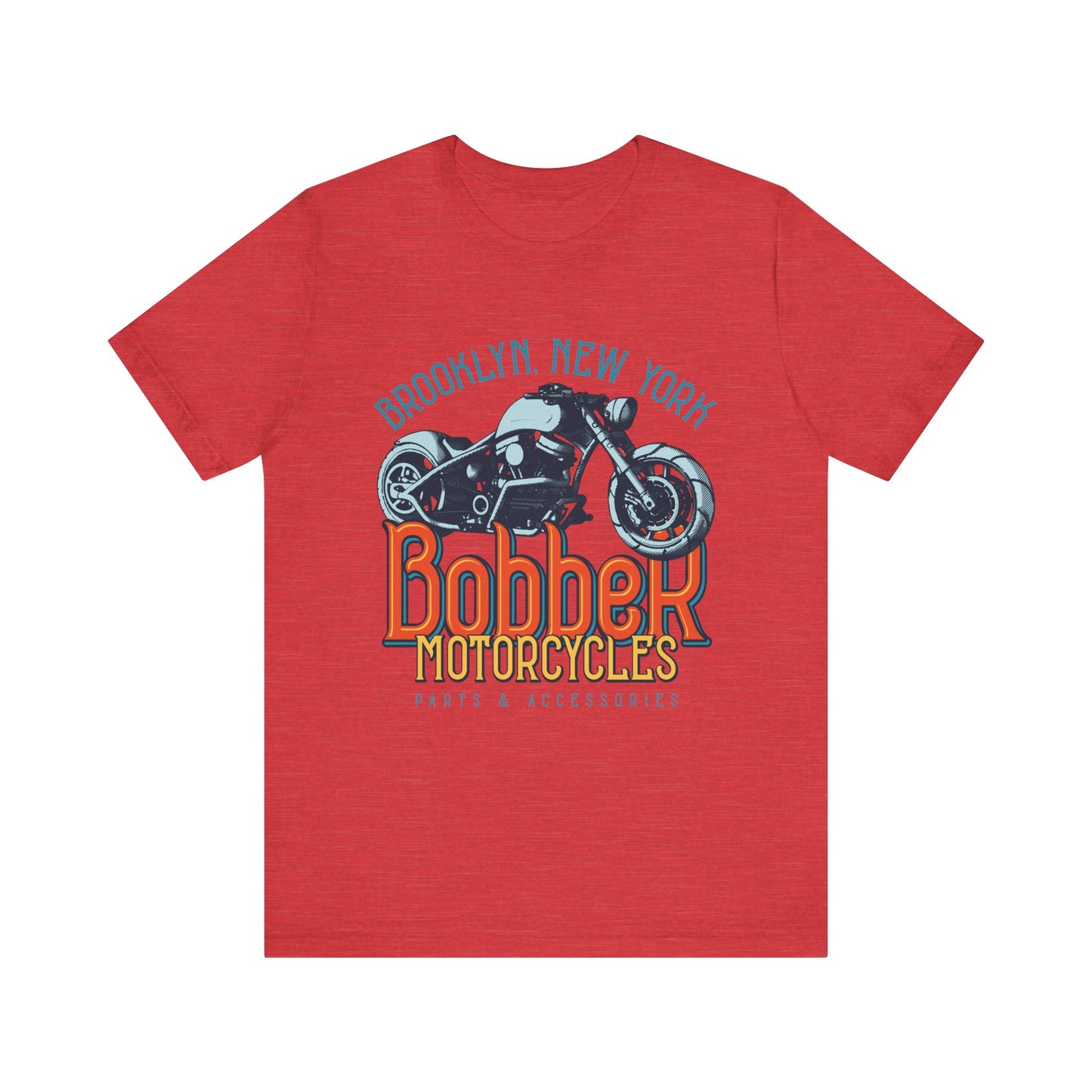Brooklyn, New York Bobber Motorcycles T-Shirt, Bikers, MC, Chopper