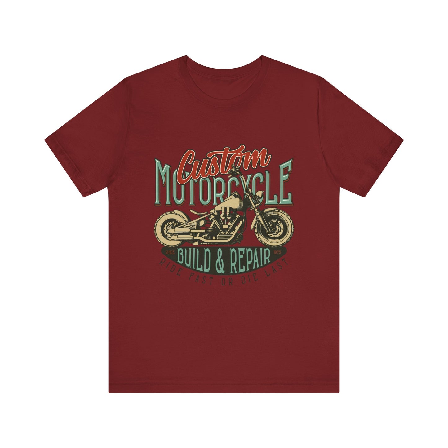 Custom Motorcycle Ride Fast or Die Last T-Shirt, MC, Motorcycle, Bikers T-Shirt