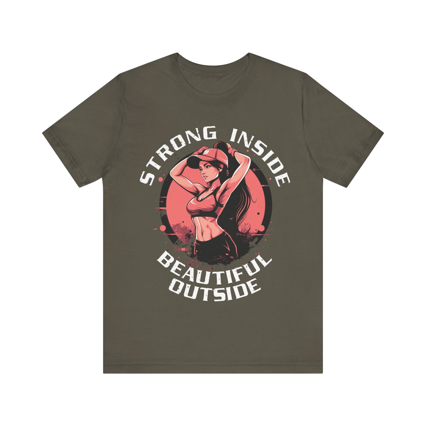 Strong Inside Beautiful Outside T-Shirt, Gym, Fitness T-Shirt