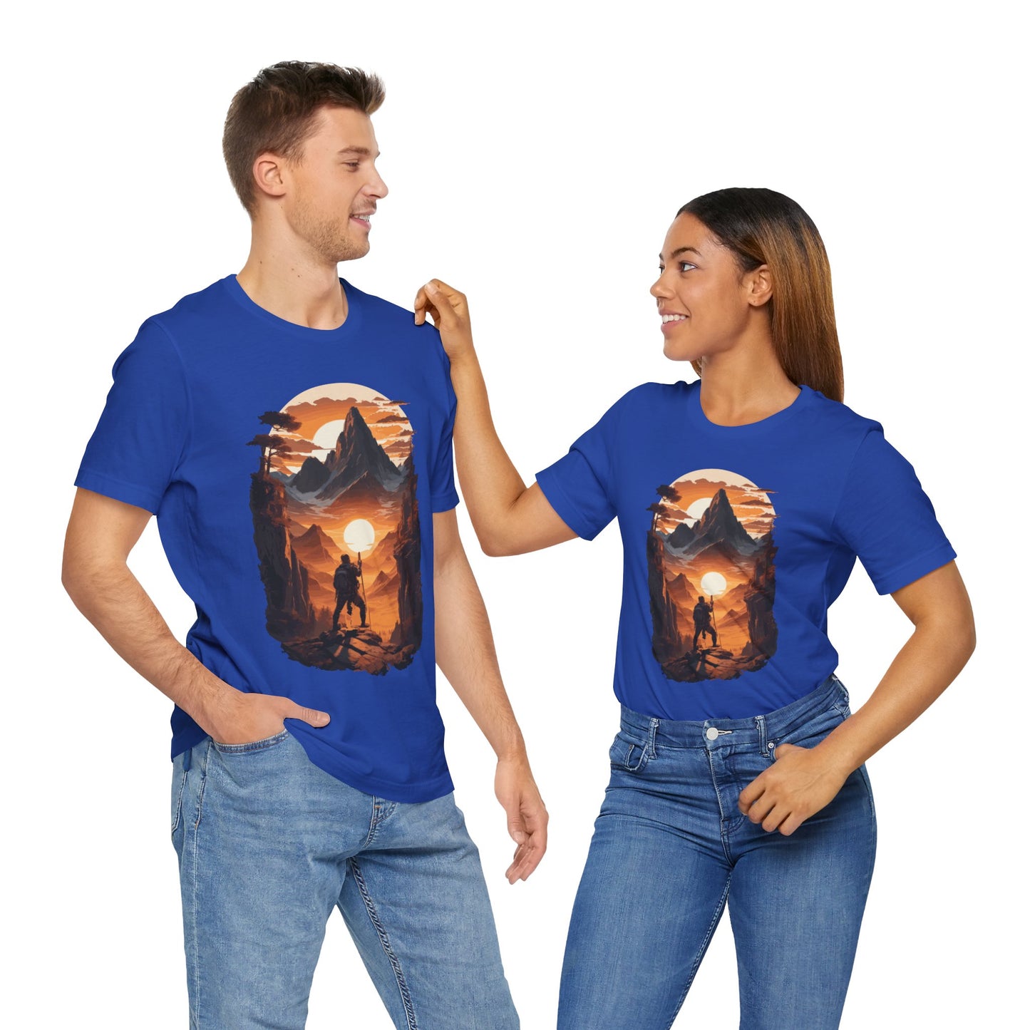 Adventure Hiking T-Shirt, Hiking Design 01, Outdoors, Mountain Hike T-Shirt