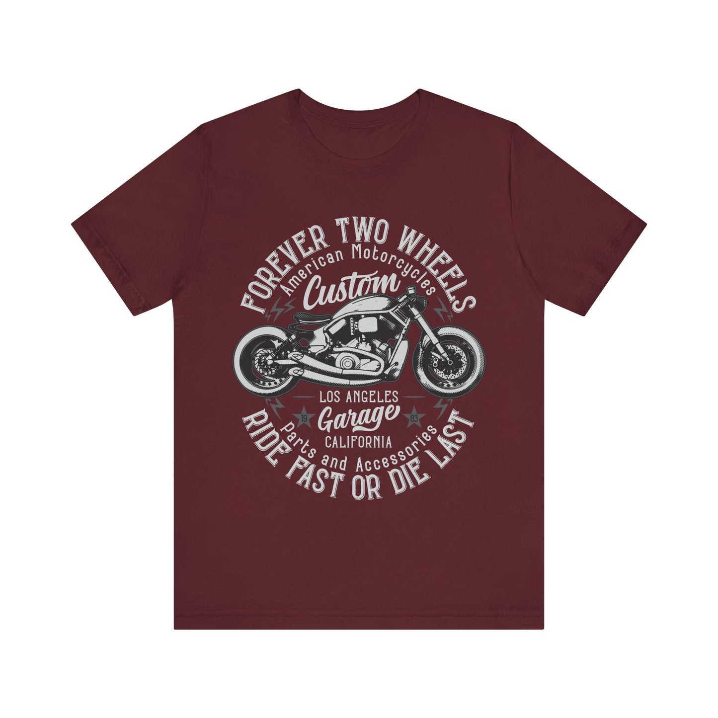 Forever Two Wheels T-Shiert, Motorcycle, Bikes, MC