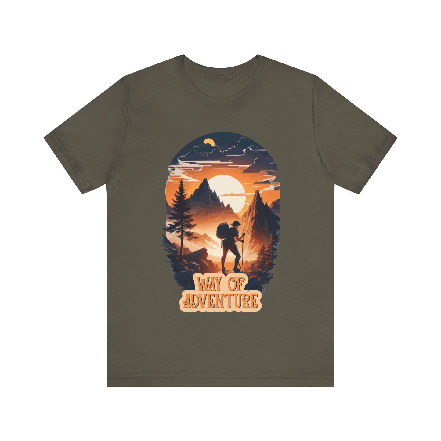 Way of Adventure T-Shirt, Adventure Hiking T-Shirt, Way of Adventure Design 01, Outdoors, Mountain Hike T-Shirt