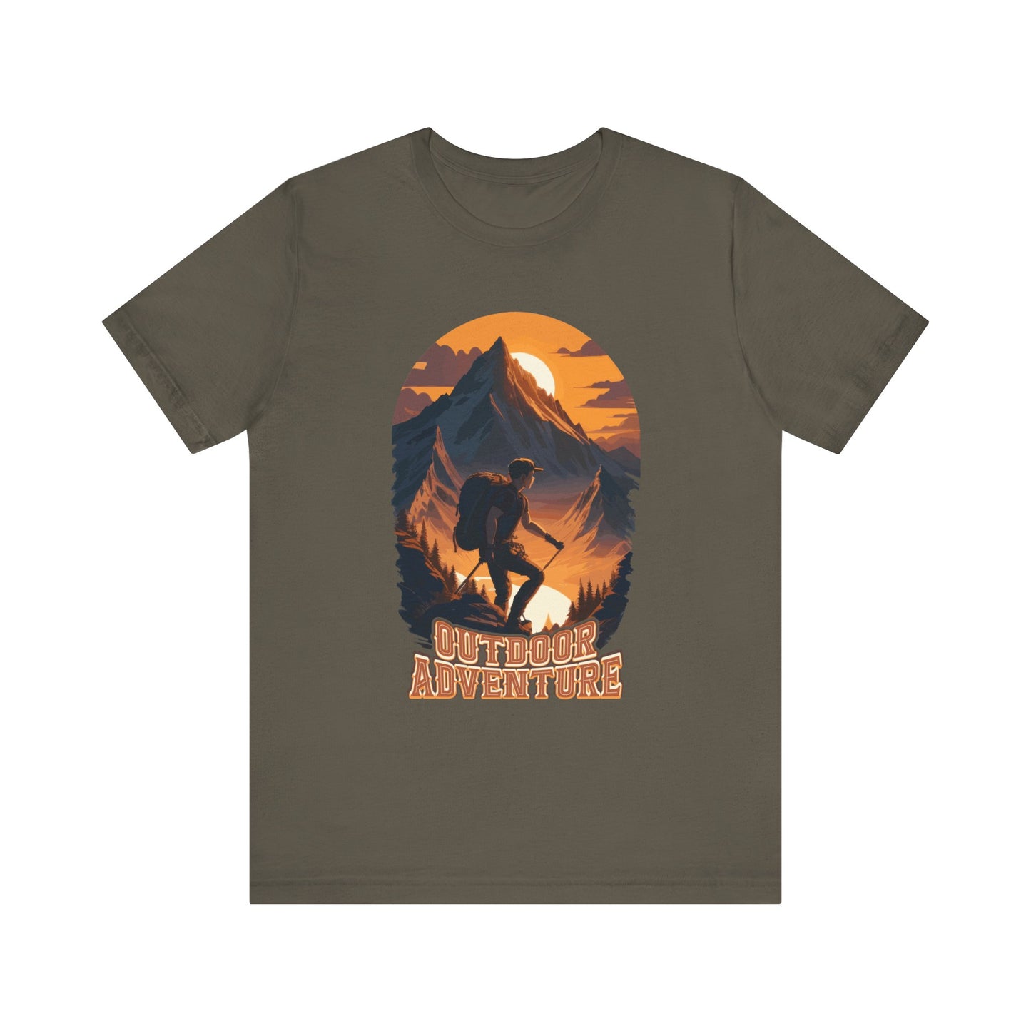 Outdoor Adventure T-Shirt, Adventure Hiking T-Shirt, Hiking Design 01, Outdoors, Mountain Hike T-Shirt, II