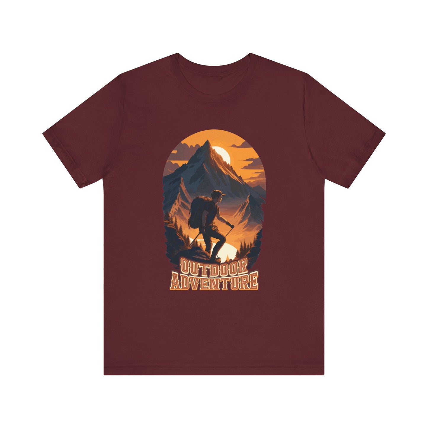 Outdoor Adventure T-Shirt, Adventure Hiking T-Shirt, Hiking Design 01, Outdoors, Mountain Hike T-Shirt, II