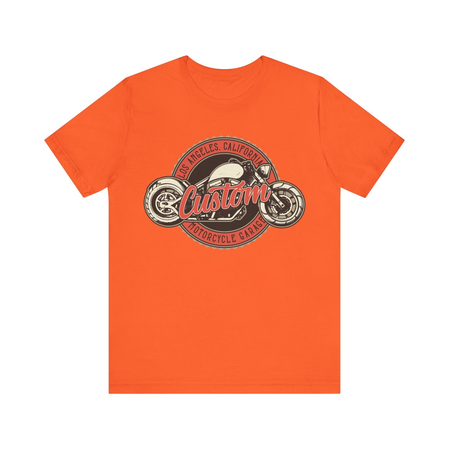 Los Angles California Custom Motorcycle T-Shirt, Los Angles, California, Custom Bikers T-Shirt