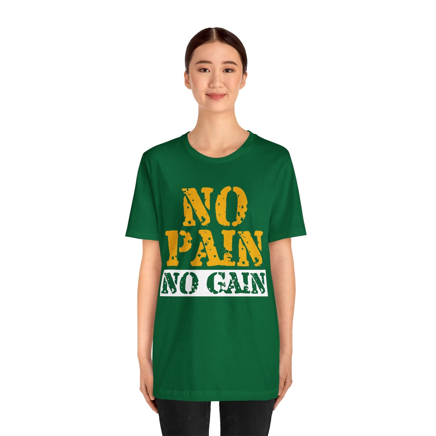 No Pain No Gain T-Shirt, Gym Workout Fitness T-Shirt