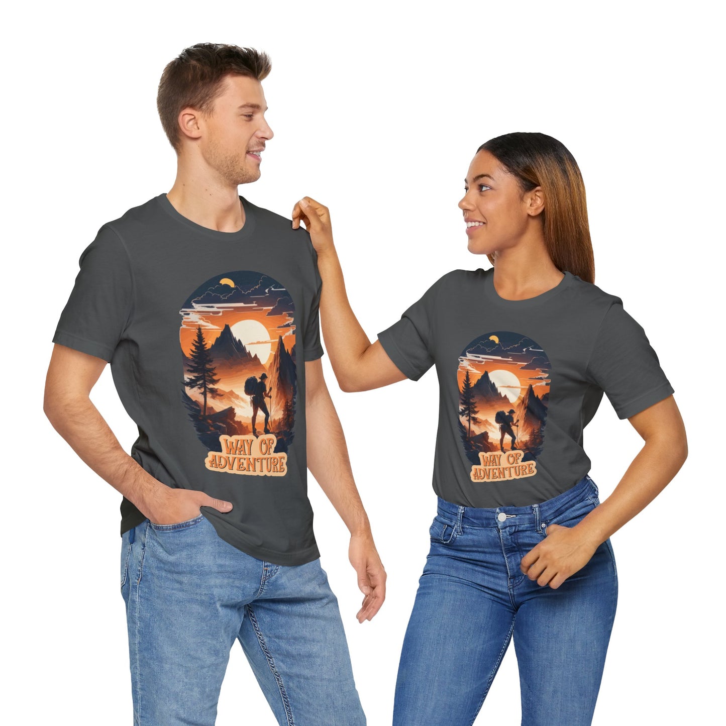 Way of Adventure T-Shirt, Adventure Hiking T-Shirt, Way of Adventure Design 01, Outdoors, Mountain Hike T-Shirt