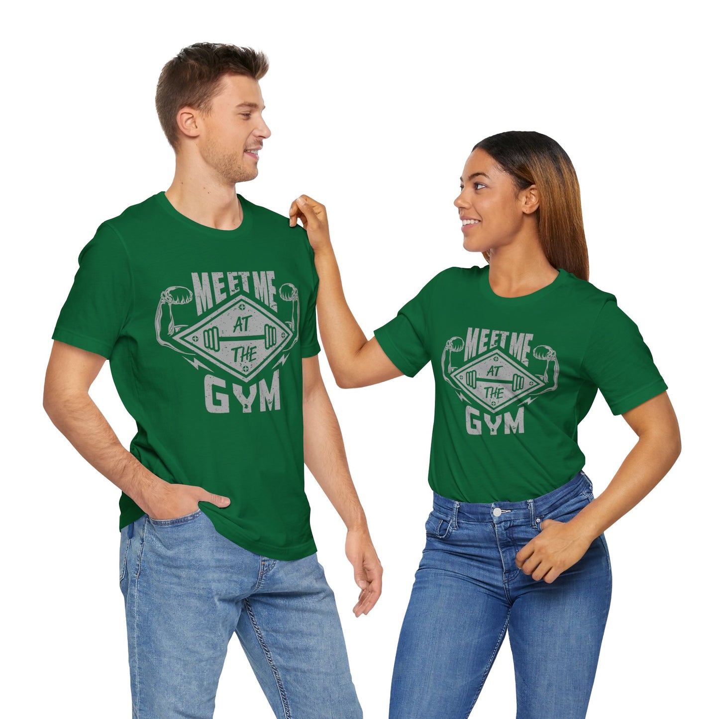 Meet Me At The Gym T-Shirt, Gym Workout Fitness T-Shirt