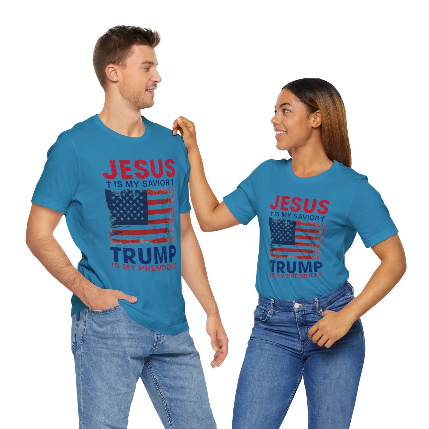 Jesus Is My Savior Trump Is My President T-Shirt, Politics, Vote, Election, Republican