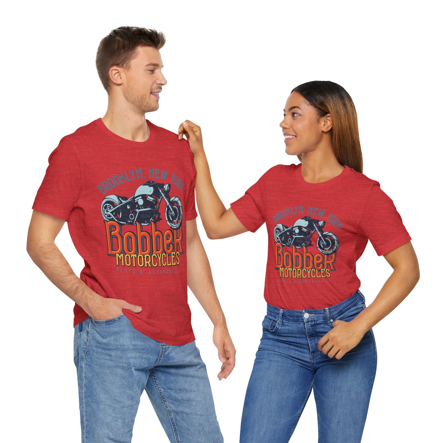 Brooklyn, New York Bobber Motorcycles T-Shirt, Bikers, MC, Chopper