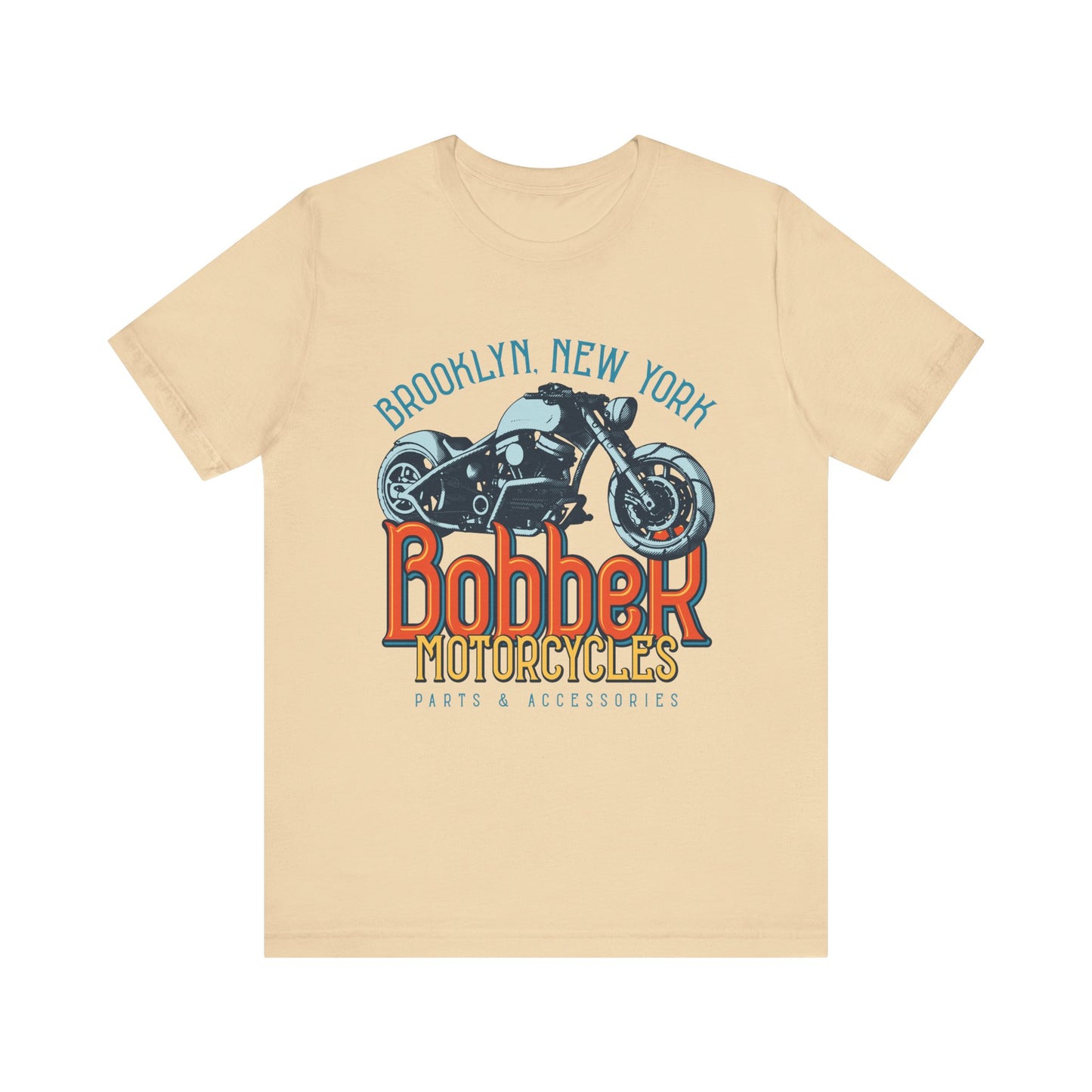 Brooklyn, New York Bobber Motorcycles T-Shirt, Bikers, MC, Chopper