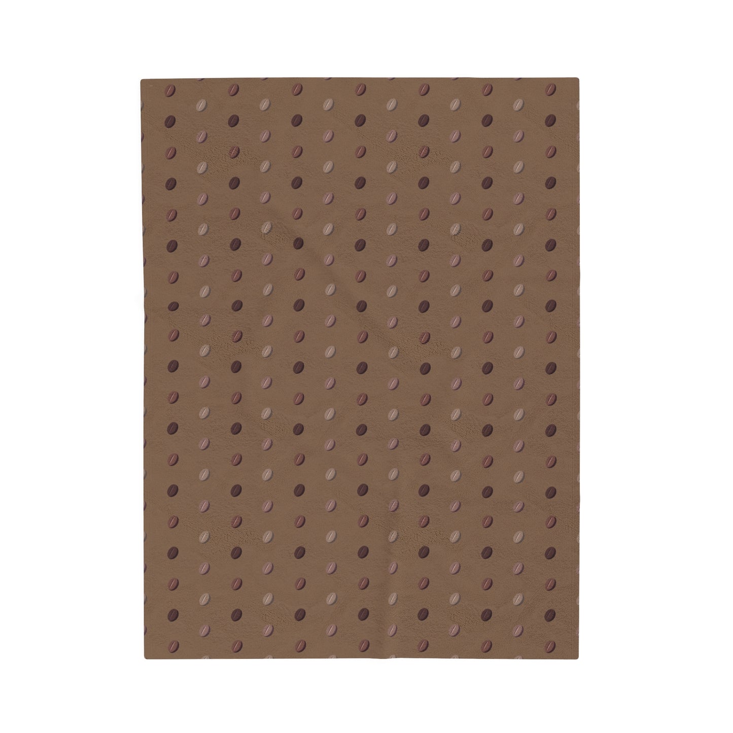Coffee Bean Dark pattern Velveteen Plush Blanket