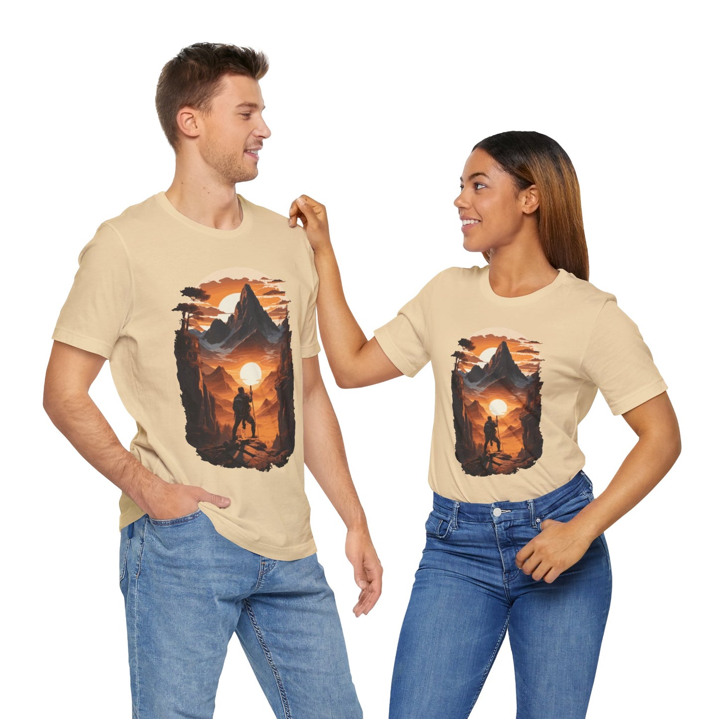 Adventure Hiking T-Shirt, Hiking Design 01, Outdoors, Mountain Hike T-Shirt