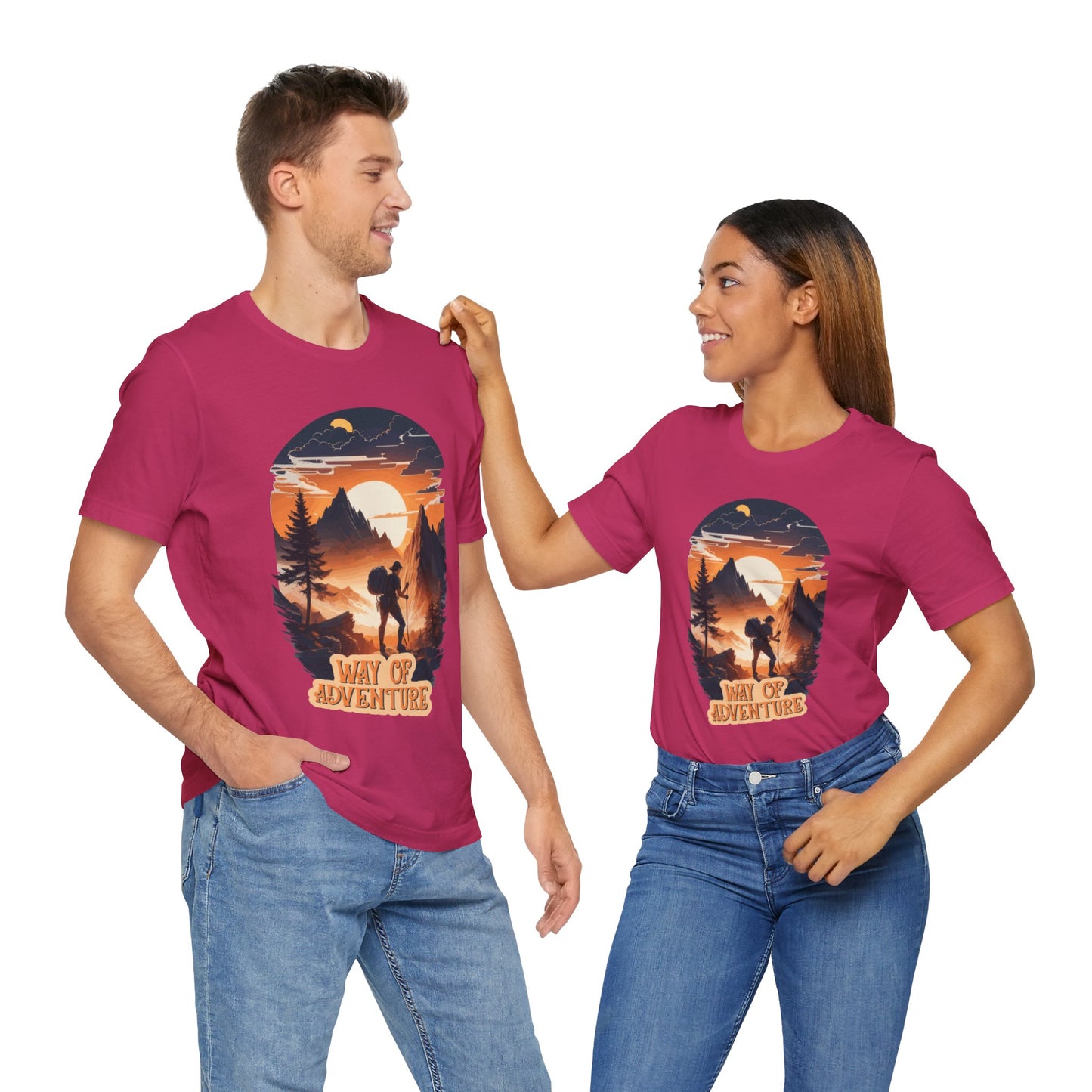 Way of Adventure T-Shirt, Adventure Hiking T-Shirt, Way of Adventure Design 01, Outdoors, Mountain Hike T-Shirt