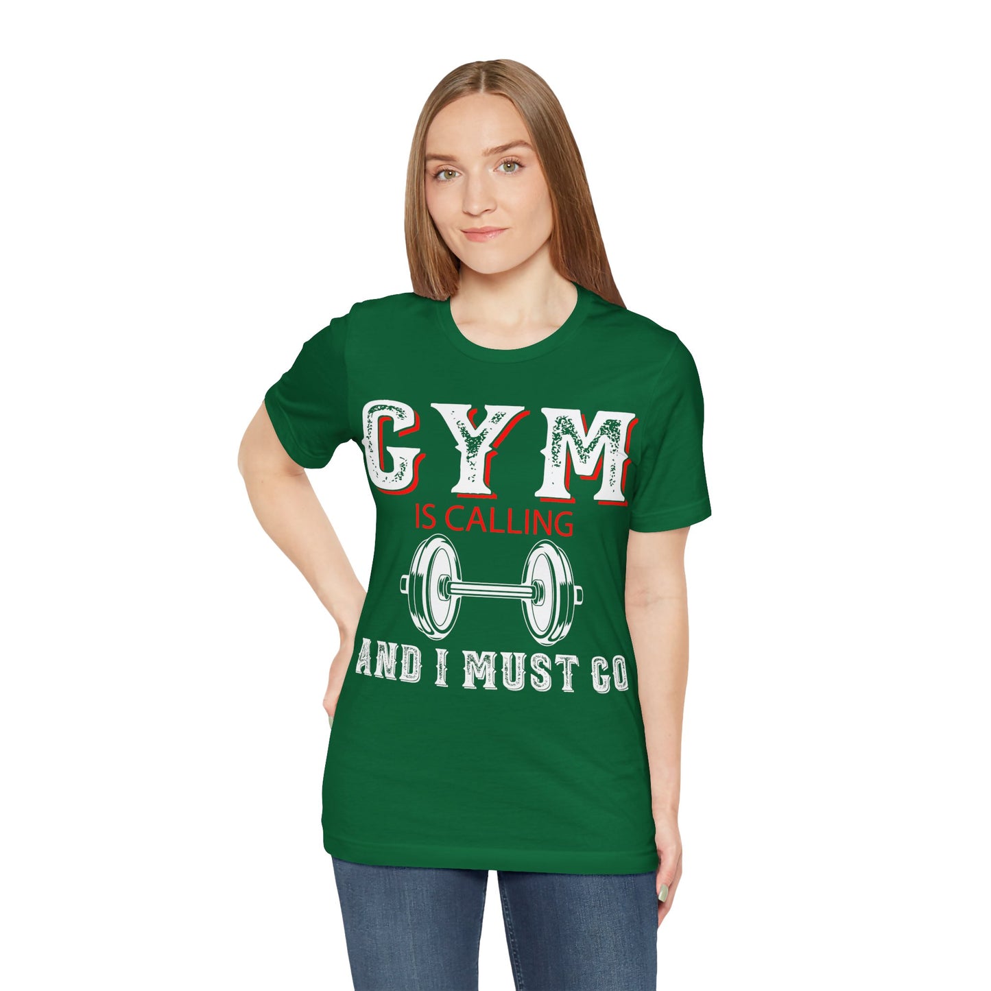 Gym Is Calling And I Must Go T-Shirt, Gym Workout Fitness T-Shirt