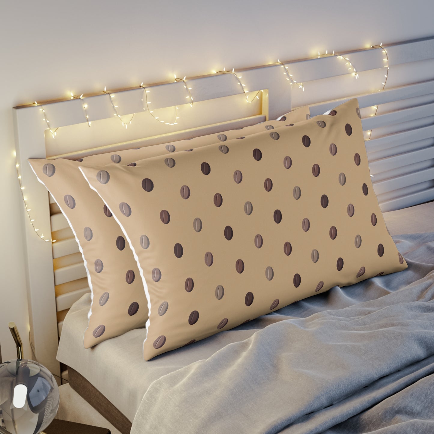 Coffee Bean Light pattern Pillow Sham