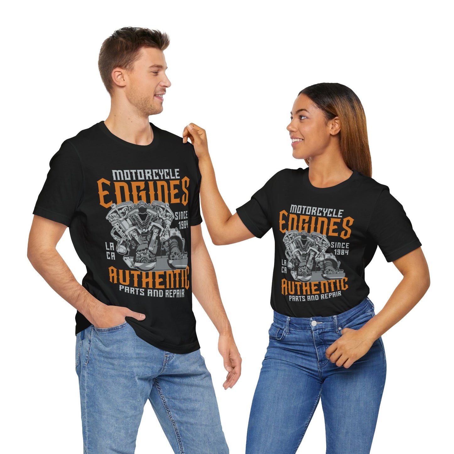 Motorcycle Engines Authentic Parts and Repair T-Shirt, Motorcycle Shop, Motorcycle Repair, Bikers T-Shirt