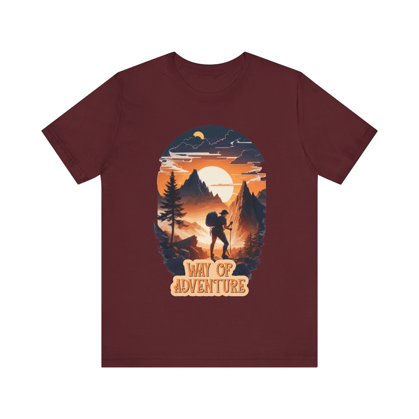 Way of Adventure T-Shirt, Adventure Hiking T-Shirt, Way of Adventure Design 01, Outdoors, Mountain Hike T-Shirt