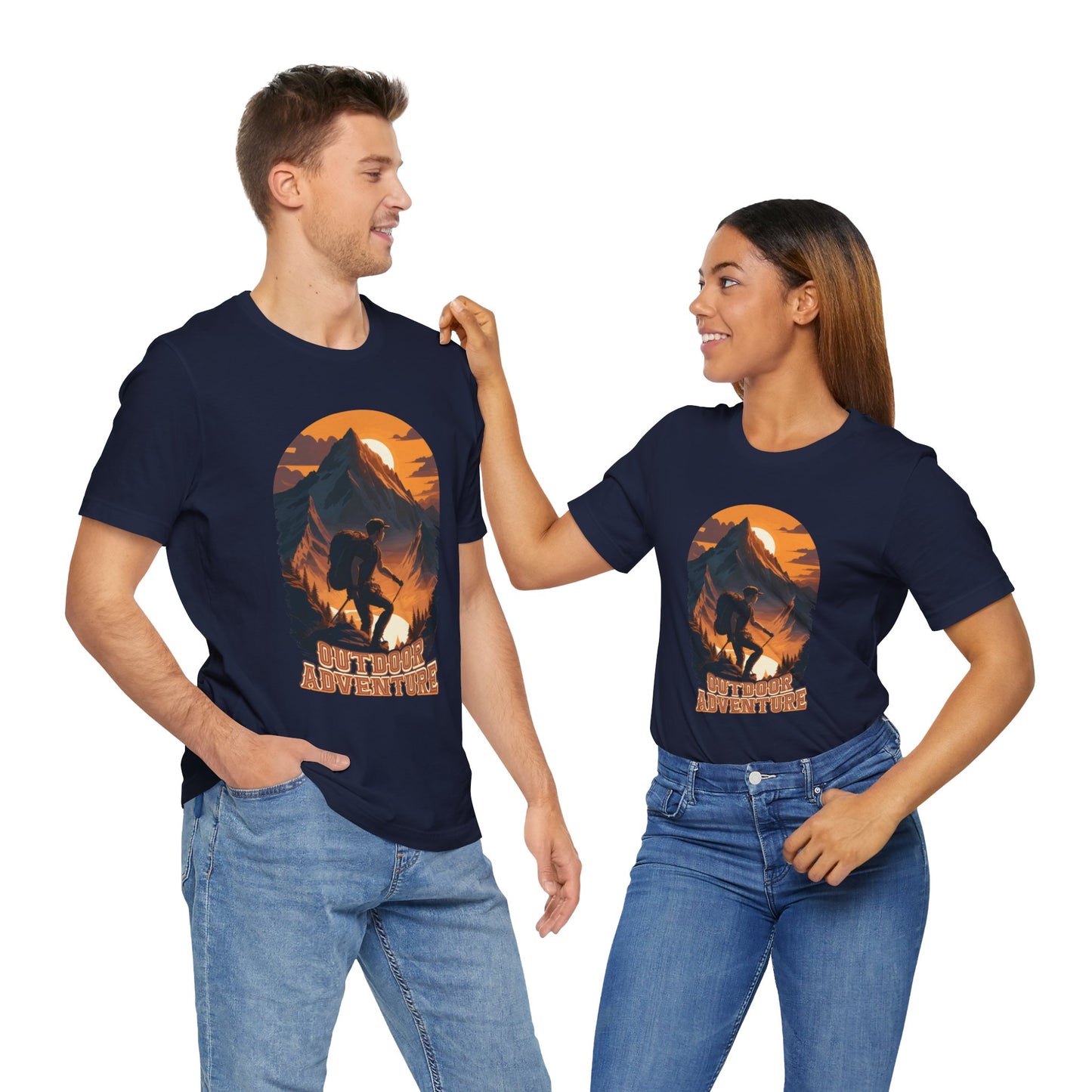Outdoor Adventure T-Shirt, Adventure Hiking T-Shirt, Hiking Design 01, Outdoors, Mountain Hike T-Shirt, II