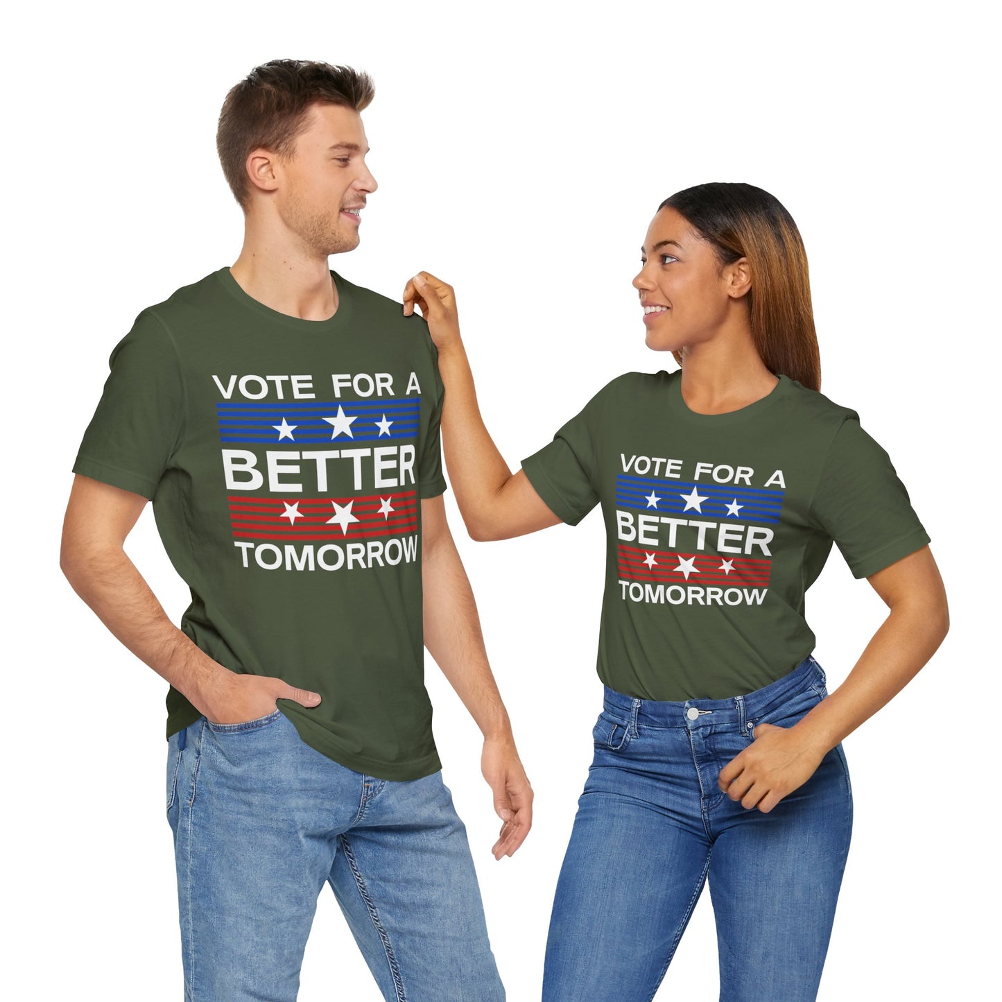 Vote For A Better Tomorrow T-Shirt, Politics, Vote, Election, Democrat, Republican