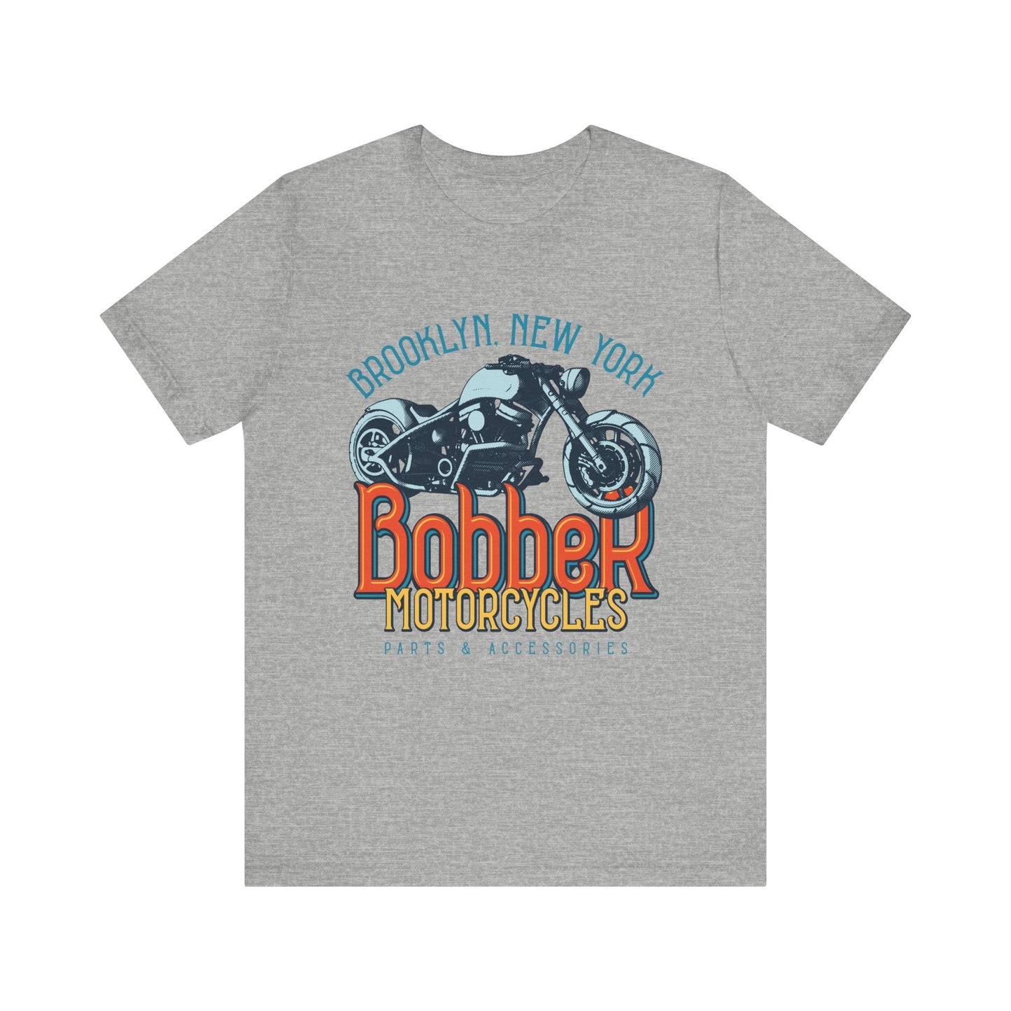 Brooklyn, New York Bobber Motorcycles T-Shirt, Bikers, MC, Chopper