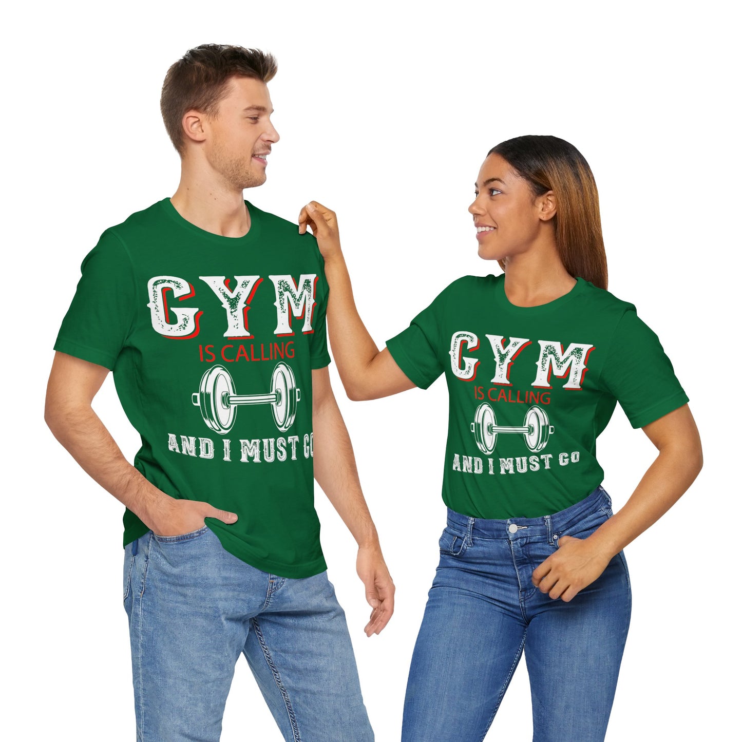 Gym Is Calling And I Must Go T-Shirt, Gym Workout Fitness T-Shirt