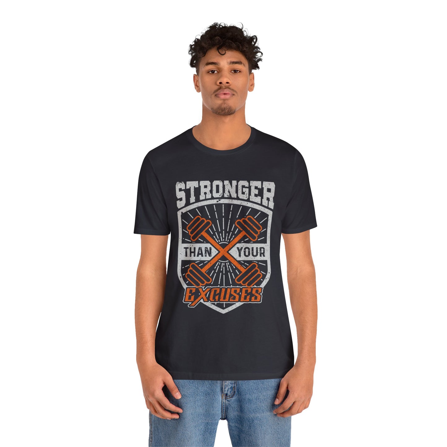 Stronger Than Your Excuses T-Shirt, Gym Workout Fitness T-Shirt