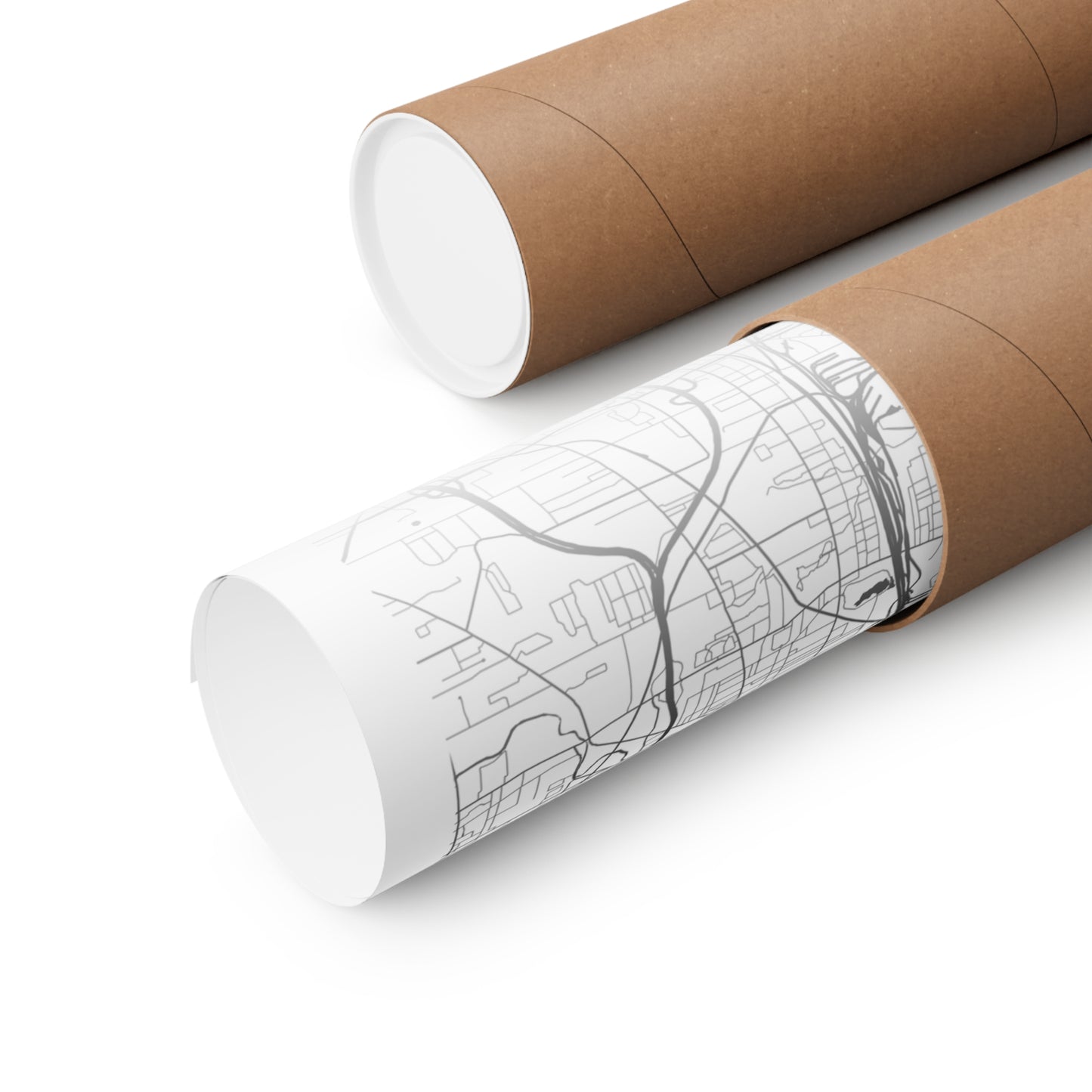 Buffalo New York City Map Matte Vertical Posters