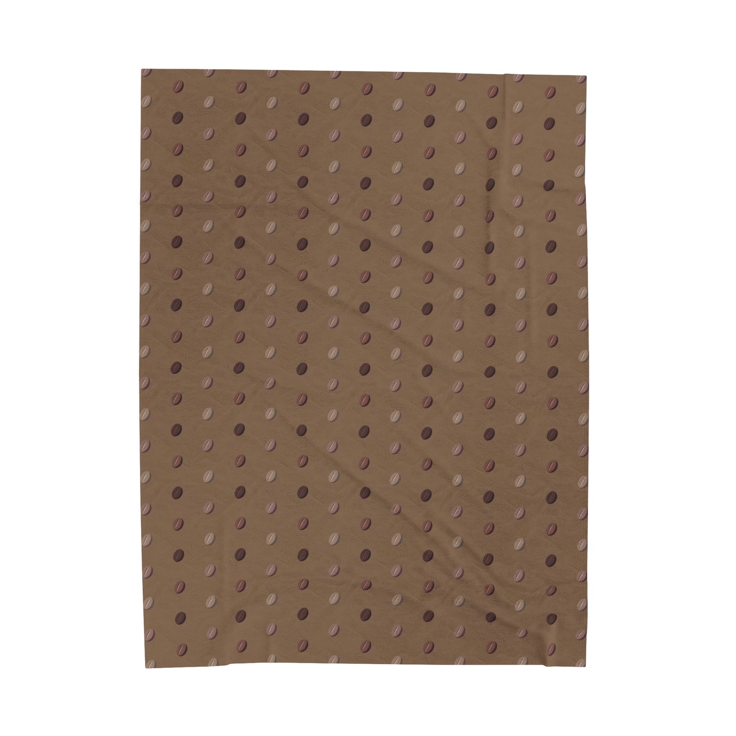 Coffee Bean Dark pattern Velveteen Plush Blanket