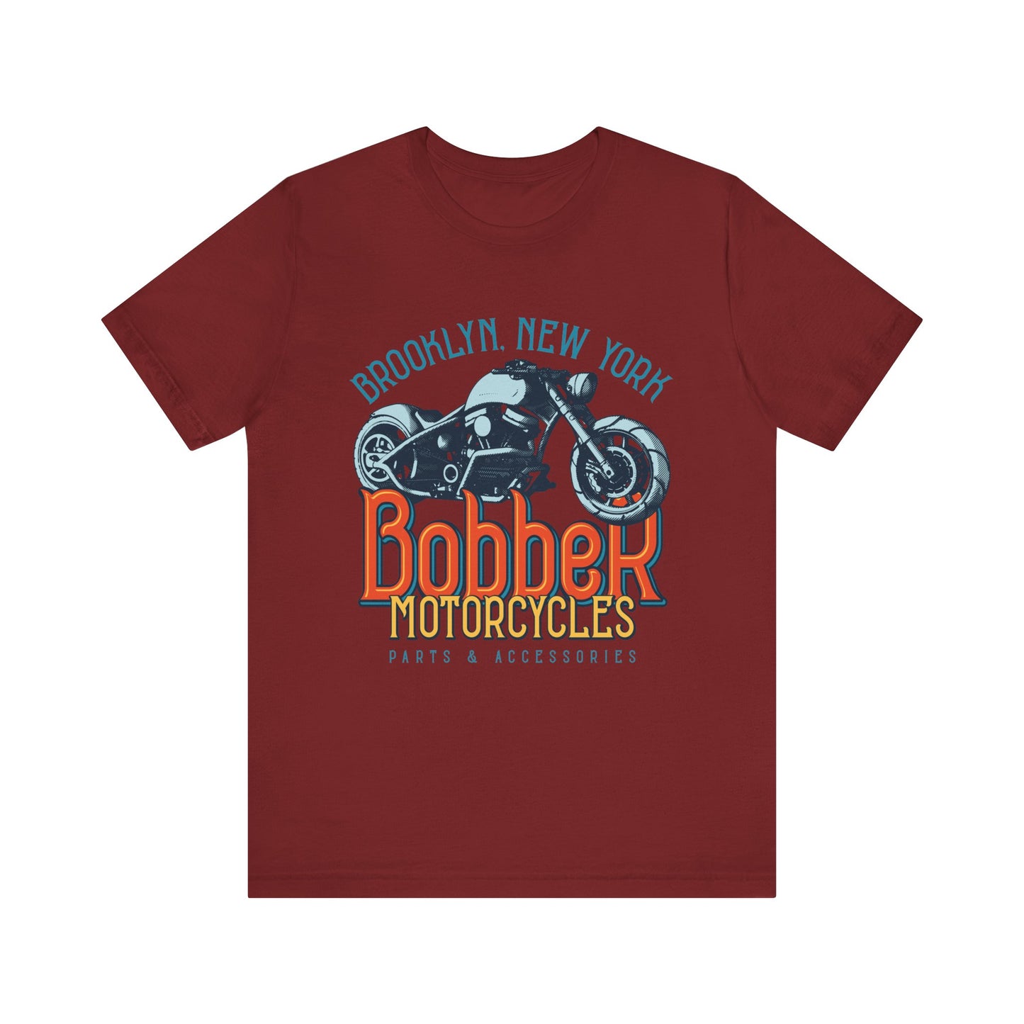 Brooklyn, New York Bobber Motorcycles T-Shirt, Bikers, MC, Chopper