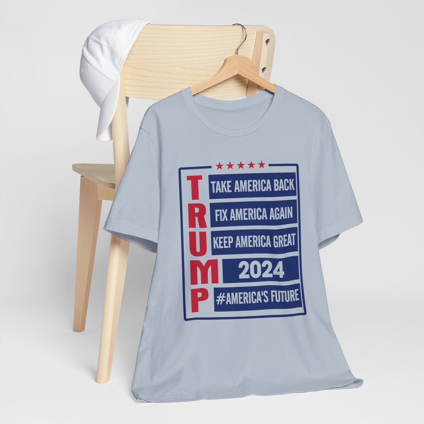 Trump 2024 America's Future T-Shirt, Politics, Vote, Election, Republican