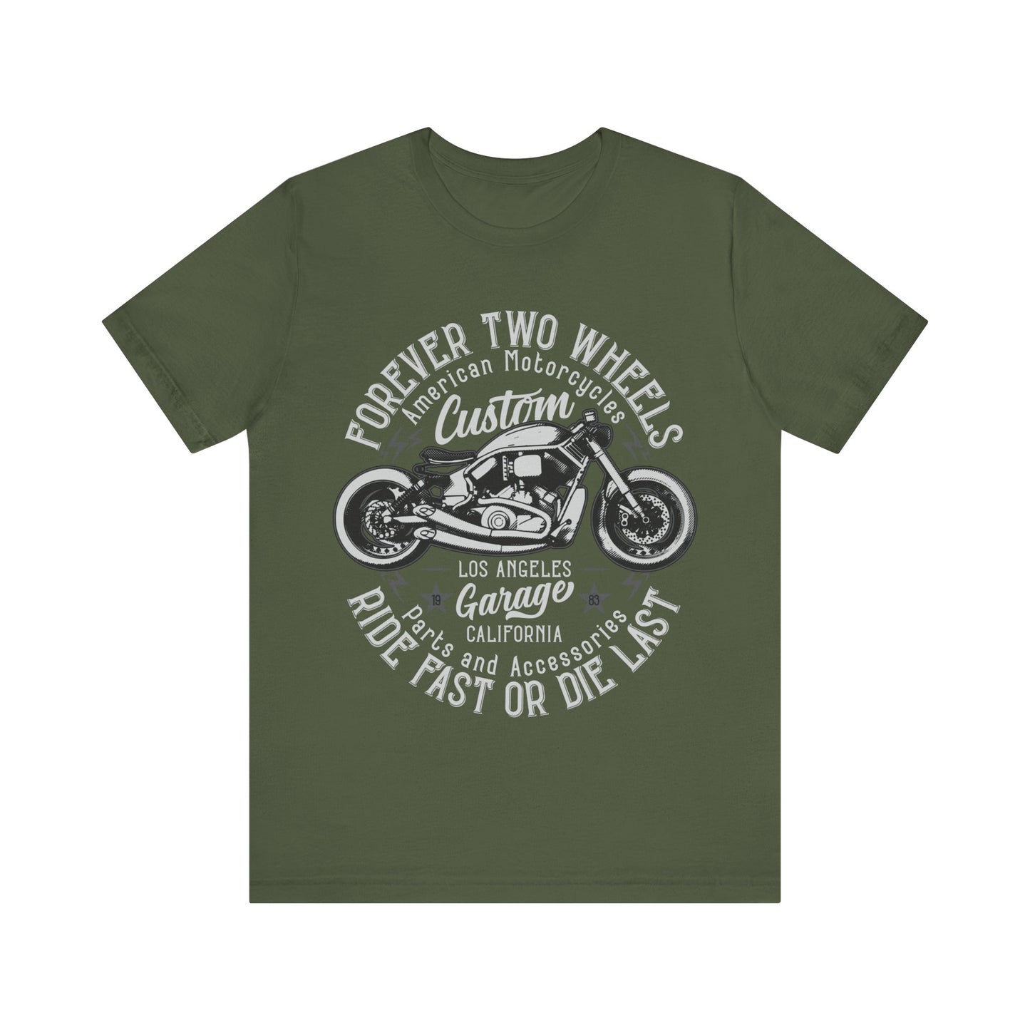 Forever Two Wheels T-Shiert, Motorcycle, Bikes, MC