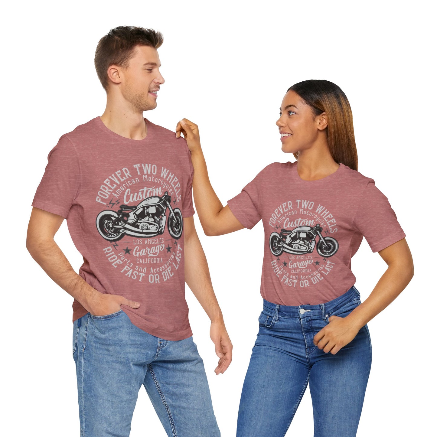 Forever Two Wheels T-Shiert, Motorcycle, Bikes, MC
