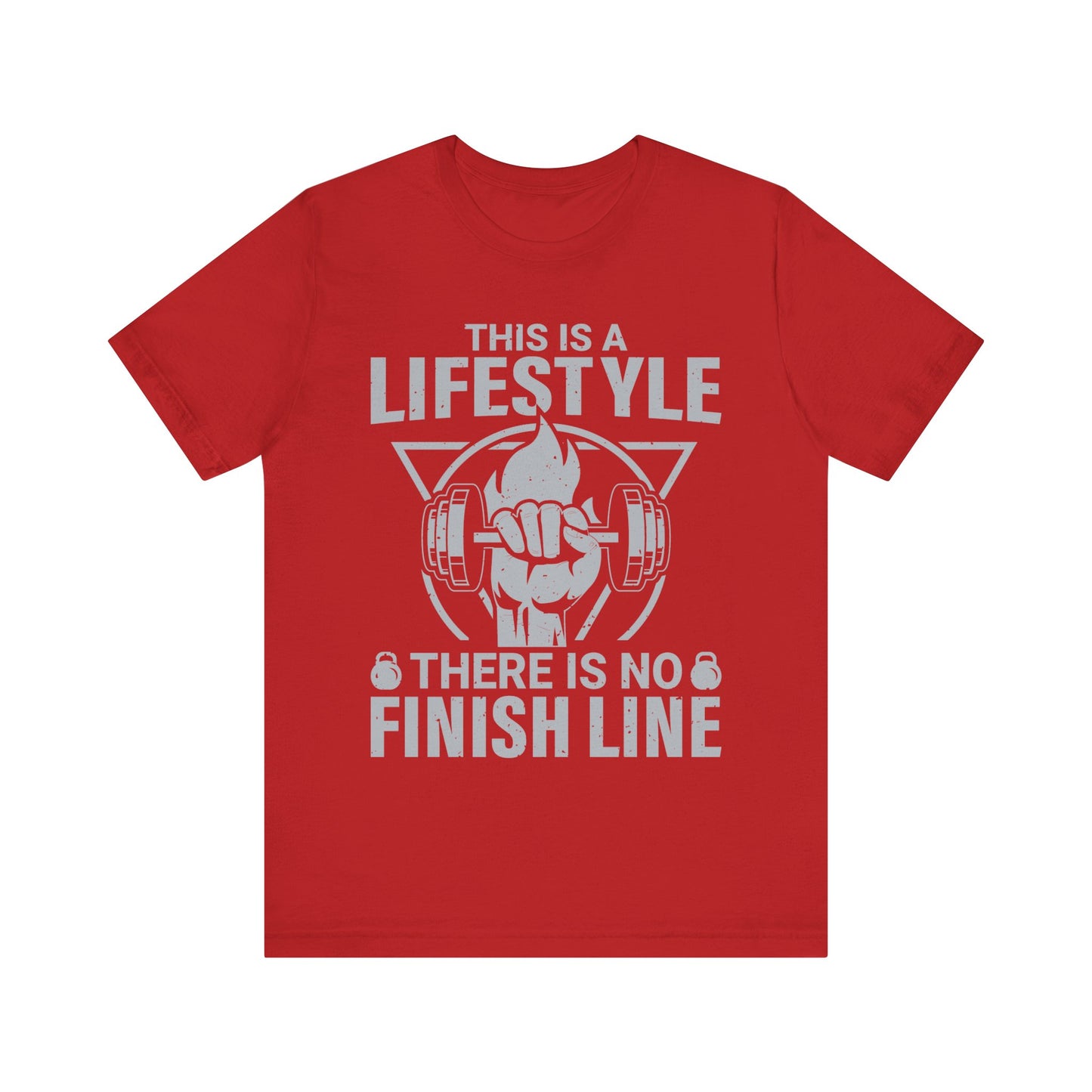 This Is A Lifestyle There Is No Finish Line T-Shirt, Gym Workout Fitness T-Shirt
