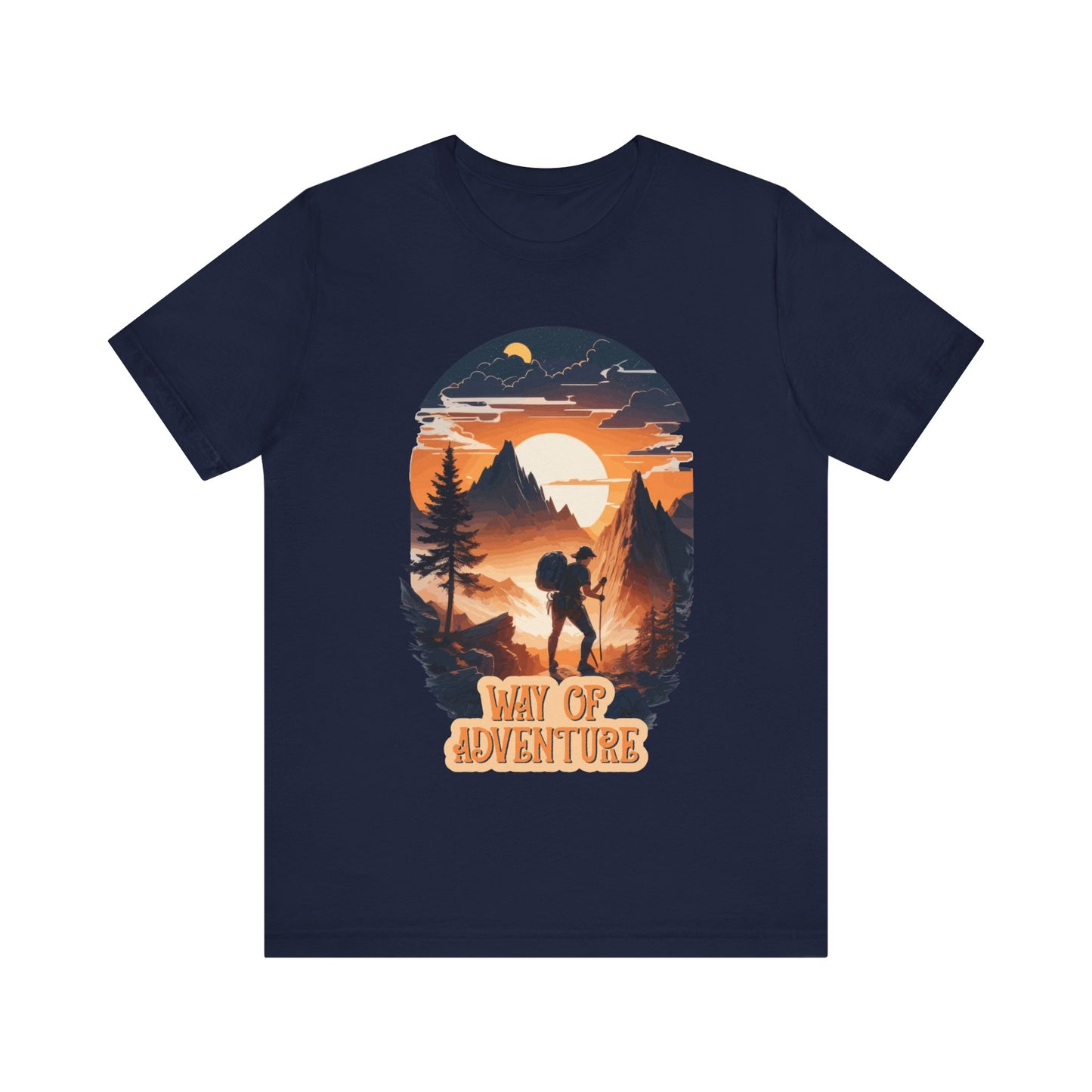 Way of Adventure T-Shirt, Adventure Hiking T-Shirt, Way of Adventure Design 01, Outdoors, Mountain Hike T-Shirt