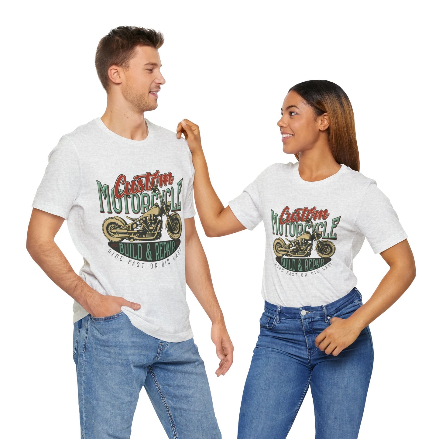 Custom Motorcycle Ride Fast or Die Last T-Shirt, MC, Motorcycle, Bikers T-Shirt