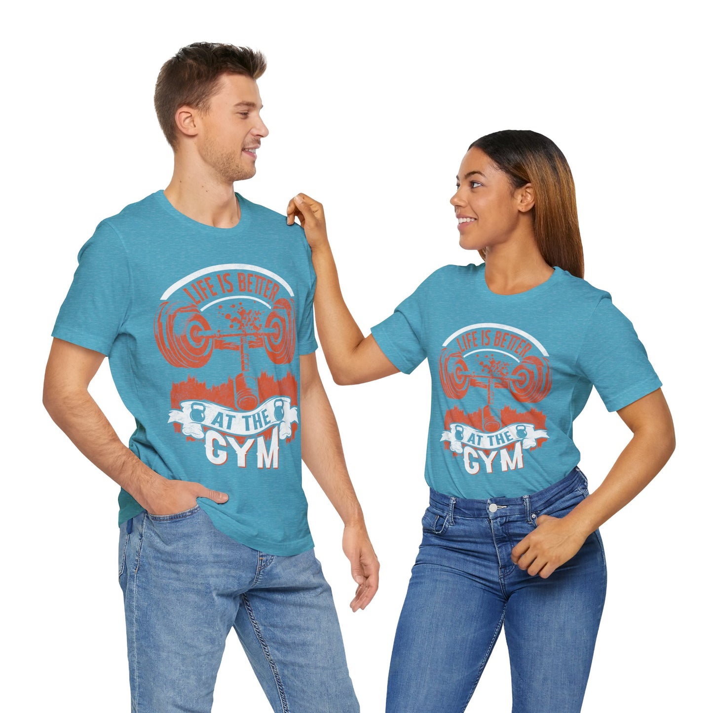 Life is Better at the Gym T-Shirt, Gym Workout Fitness T-Shirt