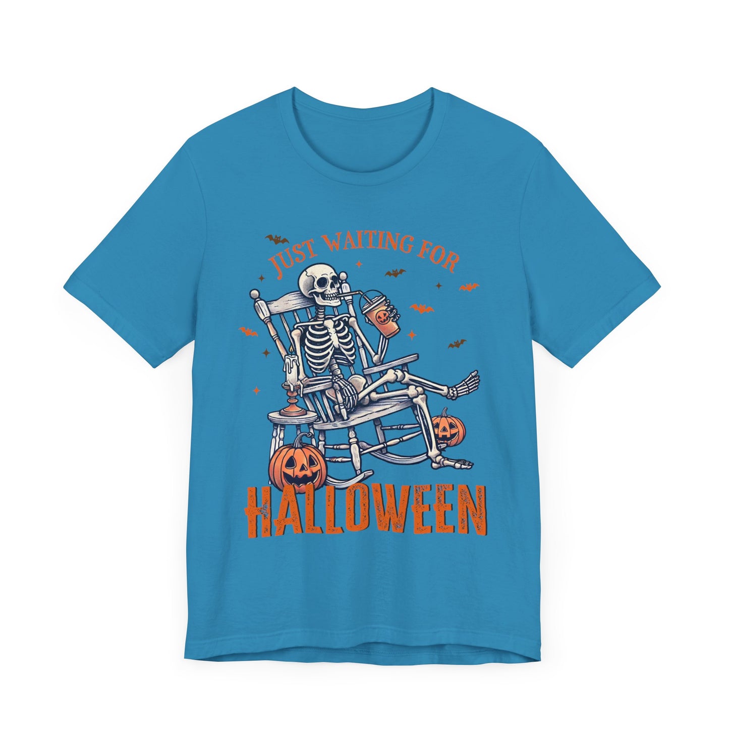 Just Waiting For Halloween T-Shirt, Halloween, Scary, Funny, Retro