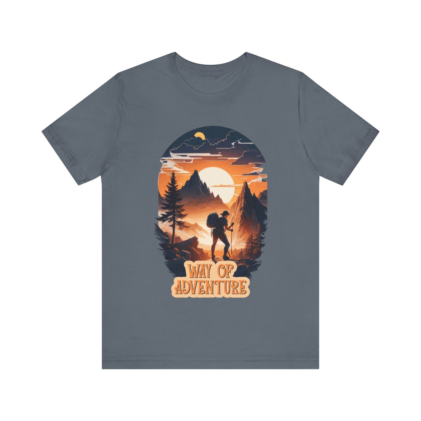 Way of Adventure T-Shirt, Adventure Hiking T-Shirt, Way of Adventure Design 01, Outdoors, Mountain Hike T-Shirt