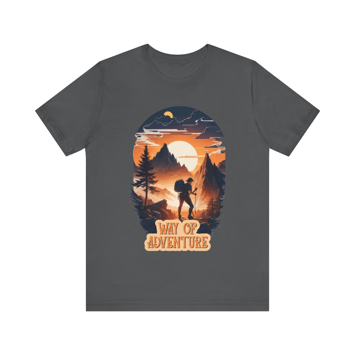Way of Adventure T-Shirt, Adventure Hiking T-Shirt, Way of Adventure Design 01, Outdoors, Mountain Hike T-Shirt