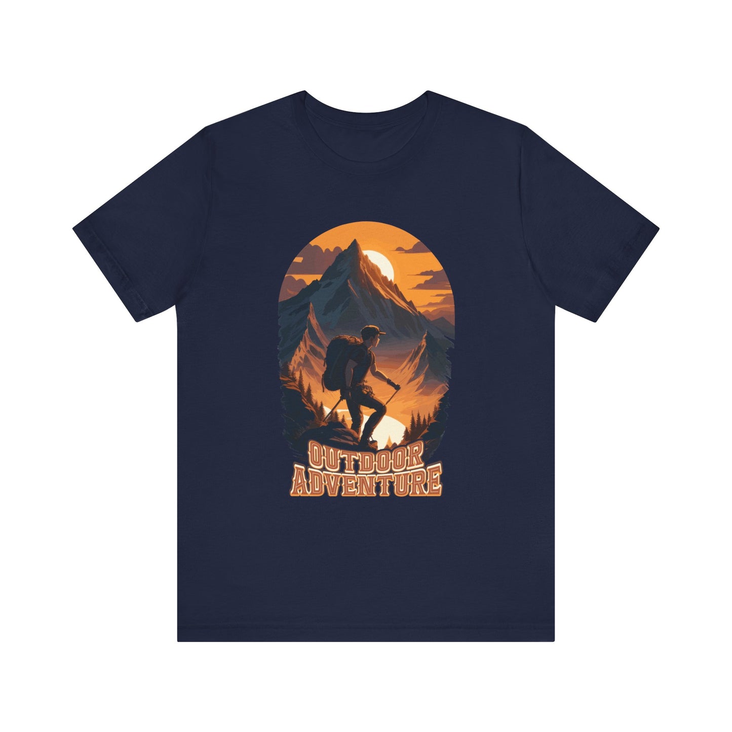 Outdoor Adventure T-Shirt, Adventure Hiking T-Shirt, Hiking Design 01, Outdoors, Mountain Hike T-Shirt, II