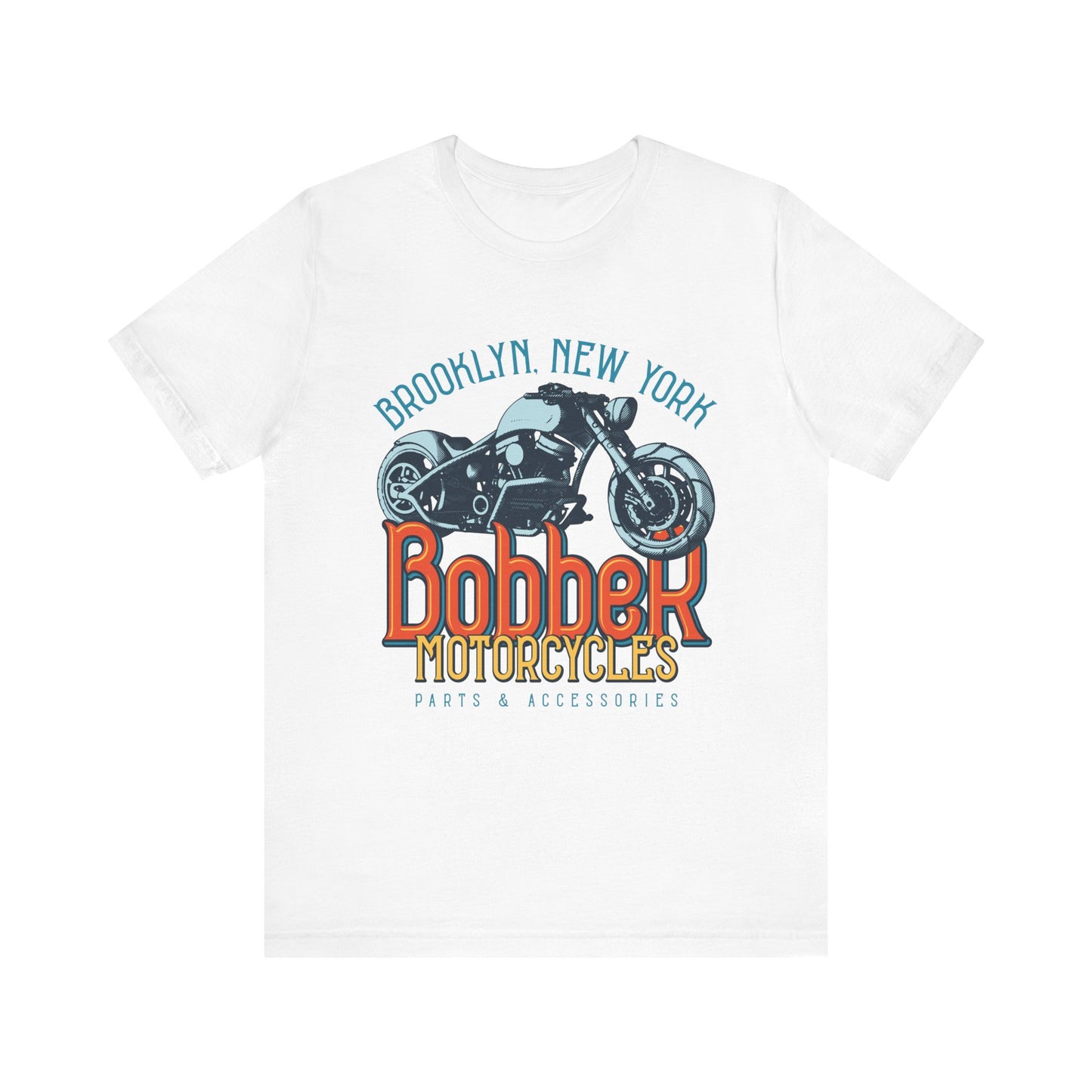 Brooklyn, New York Bobber Motorcycles T-Shirt, Bikers, MC, Chopper