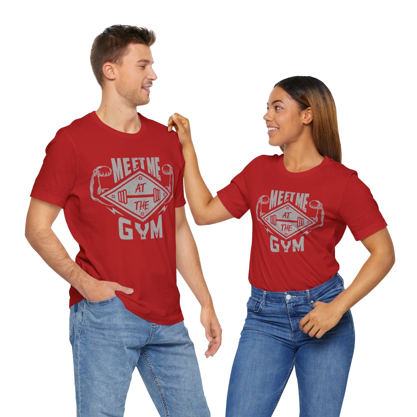 Meet Me At The Gym T-Shirt, Gym Workout Fitness T-Shirt
