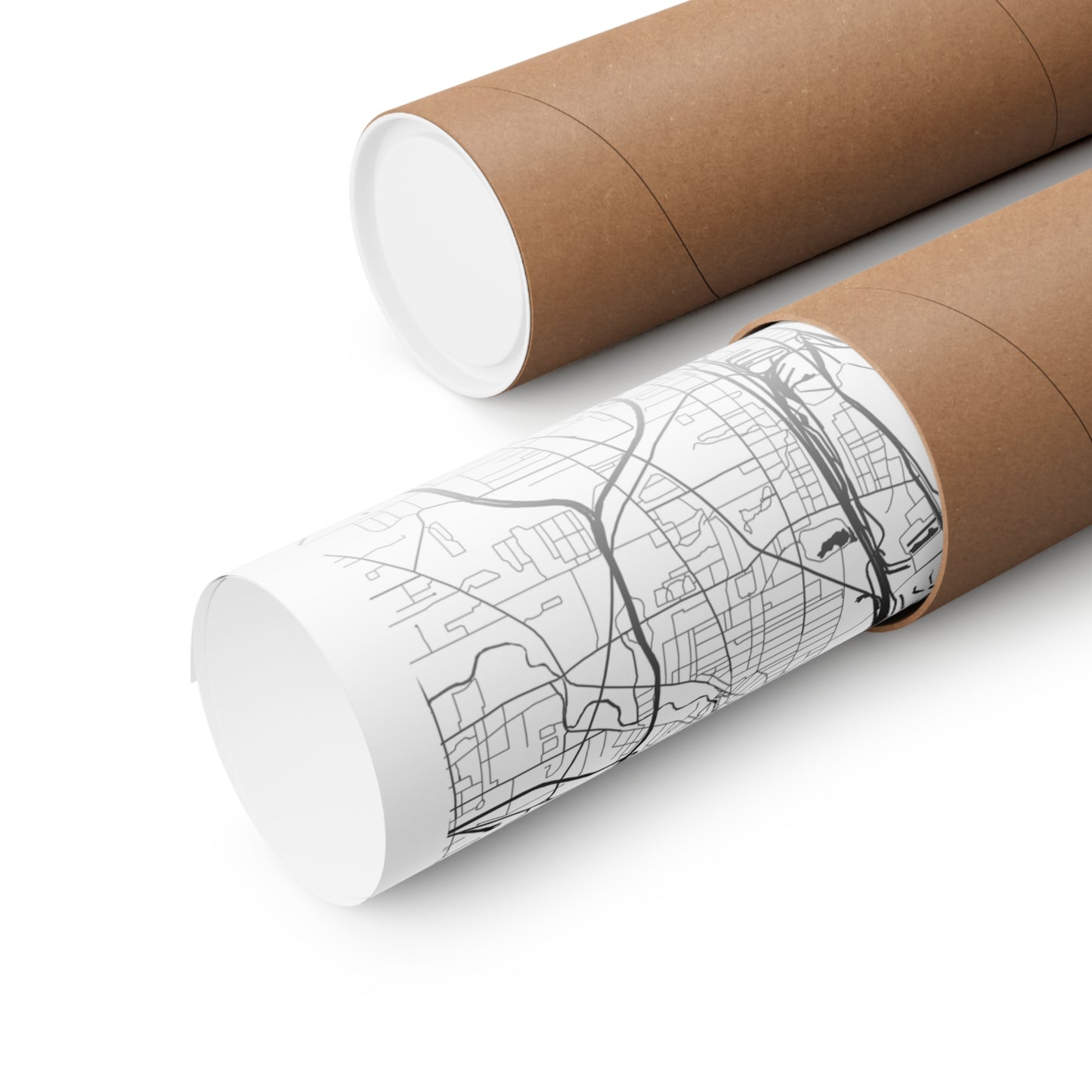Buffalo New York City Map Matte Vertical Posters